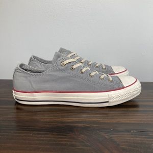 Converse Allstar Chuck Taylor Washed Lo Ox Smoked Gray Sneakers Mens Size 8